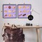 Stupell Industries Various Pastries on Purple 2pc Framed Giclee Set Design by Melissa Wang